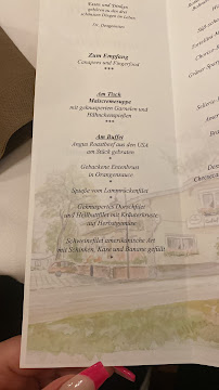 Menu / carte de Gasthof Hoffmann à Kläden