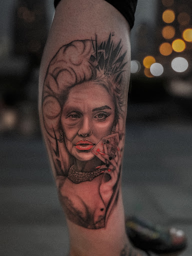 Explore rose sleeve tattoo ideas, creative tattoo ideas in Las Vegas, available at Posh Tattoo LV