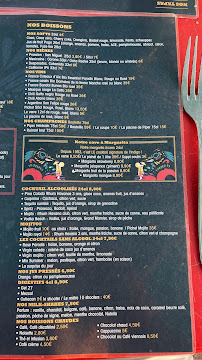 Restaurant tex-mex (Mexique) L'Indigo Café à Marseille (le menu)