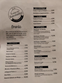 Menu du A adega das Francesinhas à Leiria