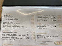 Menu / carte de Restaurante Pedrinhas à Nespereira