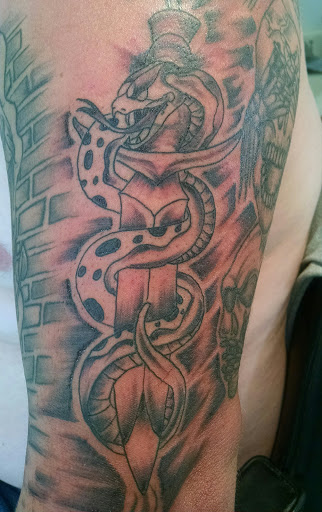 Explore harry potter tattoos ideas, creative tattoo ideas in Hanceville, available at Wildman Tattoo and Body Piercing