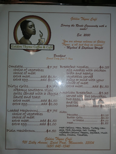 Coffee Shop «Golden Thyme Coffee & Cafe», reviews and photos, 921 Selby Ave, St Paul, MN 55104, USA