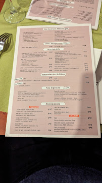 Le Mesturet à Paris menu