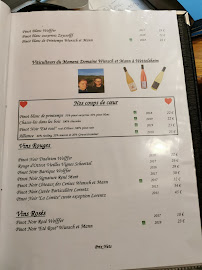 Restaurant français Restaurant Au Boeuf à Blaesheim (le menu)