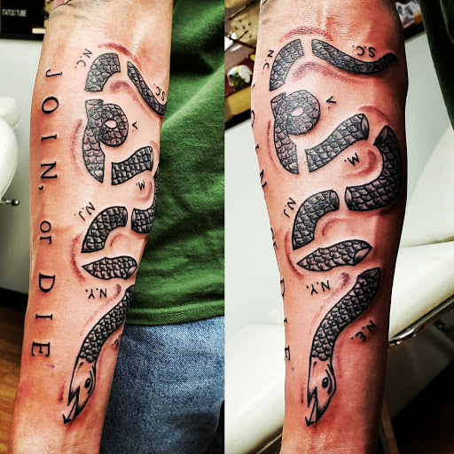 Explore collar bone tattoo ideas, creative tattoo ideas in Export, available at Patriotic pain tattoo