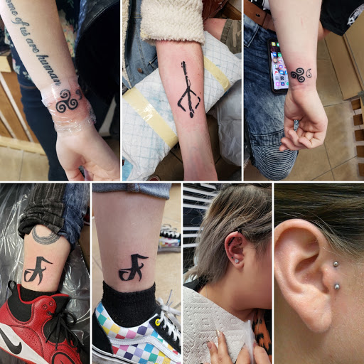 Explore 90's tattoo ideas, creative tattoo ideas in Elko, available at Tom Custom Tattoos and Body Piercing Studio