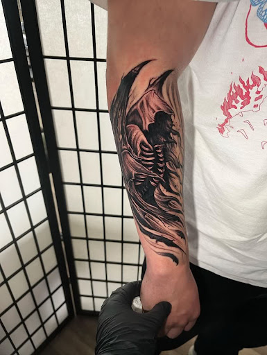 Explore duck hunting tattoo ideas, creative tattoo ideas in Modesto, available at Dying Art Tattoo