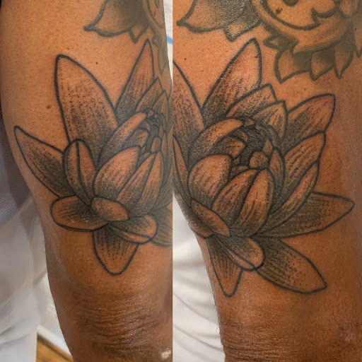 Explore tactical tattoo ideas, creative tattoo ideas in Kansas City, available at Golden Stag Tattoo and Gallery