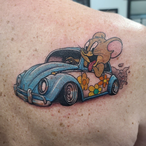 Explore vampire tattoo ideas, creative tattoo ideas in Addison, available at Cat Tattoo