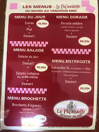 Menu du Le Piq'assiette à Saint-Étienne-de-Fontbellon