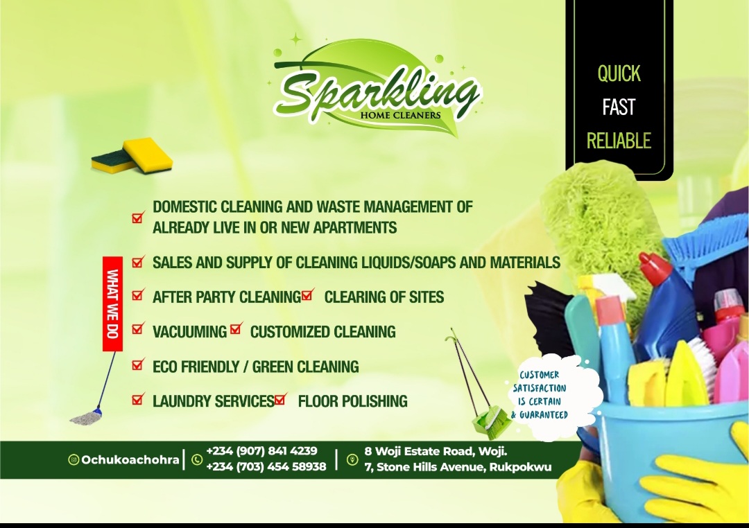 Sparkling home cleaners