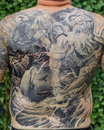 Explore incubus tattoo ideas, creative tattoo ideas in Dayton, available at Aisle 9 Tattoo