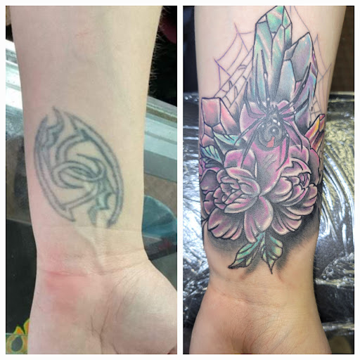 Explore woman tattoo ideas, creative tattoo ideas in Angola, available at Hoodlum Ink