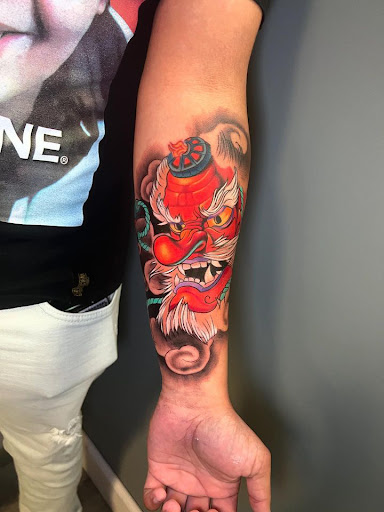 Explore barbell tattoo ideas, creative tattoo ideas in Chicago, available at Third Eye Tattoo