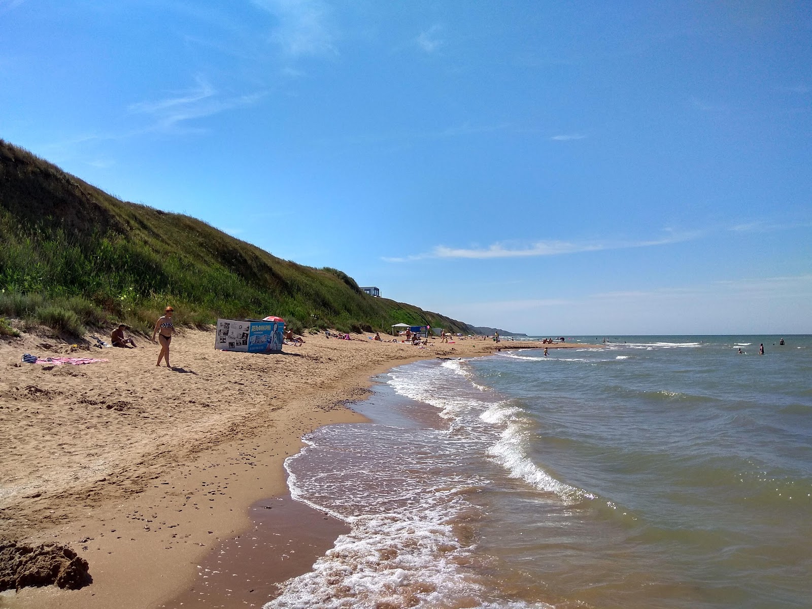 Fotografie cu Kuchugury beach cu nivelul de curățenie in medie