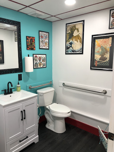 Explore tattoo family sleeve ideas, creative tattoo ideas in Youngsville, available at Bad Fun Company