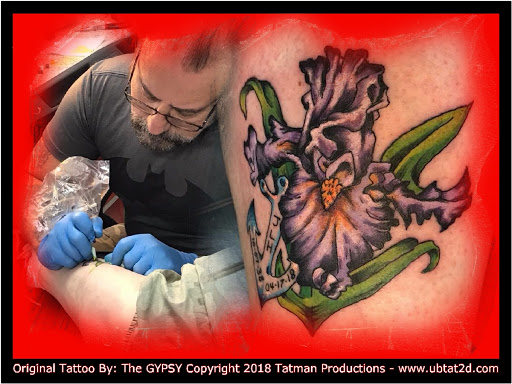 Explore oni mask tattoo ideas, creative tattoo ideas in Topeka, available at Artist Alley Studio Tattoos & Piercings