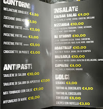 Menu du Be Strong - Drink & Food à San Giovanni Suergiu