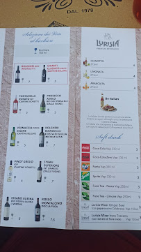 Trattoria Boboli à Florence menu