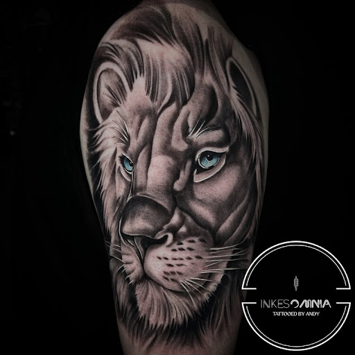 Explore polka trash tattoo ideas, creative tattoo ideas in Livermore, available at Legacy Ink Tattoo Parlor