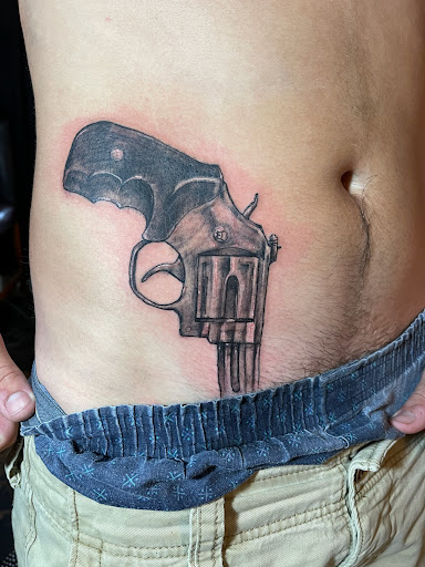 Explore lat long tattoo ideas, creative tattoo ideas in Roanoke, available at RailYard INK