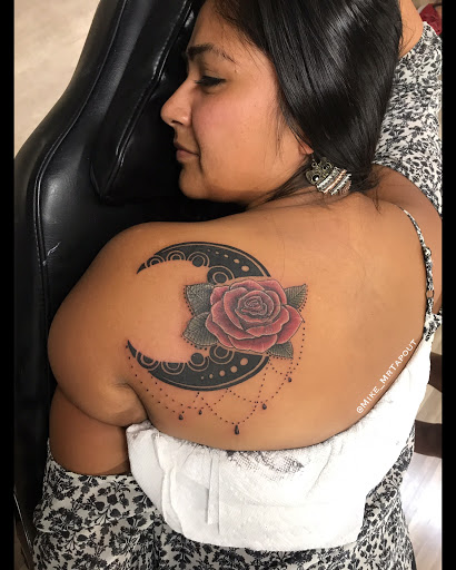 Explore foot ankle tattoo ideas, creative tattoo ideas in Houston, available at Tapout Tattooing