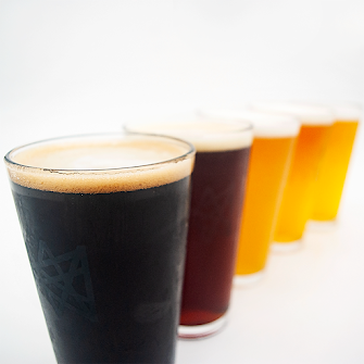 Craft beer at a brewery in Jamestown North Carolina