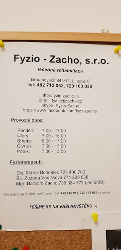 Recenze na Fyzio - Zacho v Liberec - Fyzioterapeut