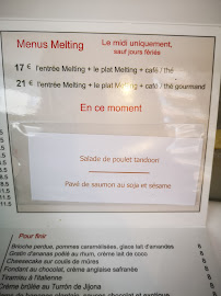 Restaurant français Melting-Pot à Lille (la carte)