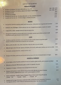 Menu / carte de L'art Du Bistrot à Honfleur