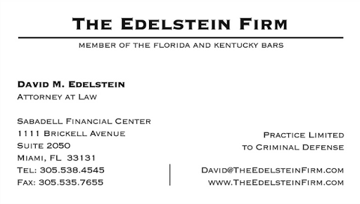 Criminal Justice Attorney «David M. Edelstein, PA», reviews and photos