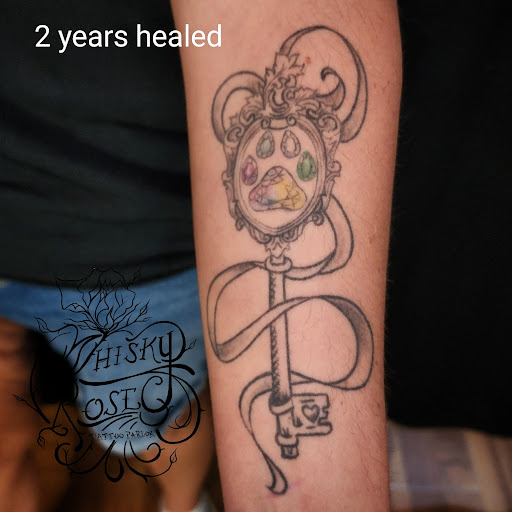 Find top shoulder tattoo ideas for your next unique tattoo in Minocqua at Whisky Rose Tattoo Parlor