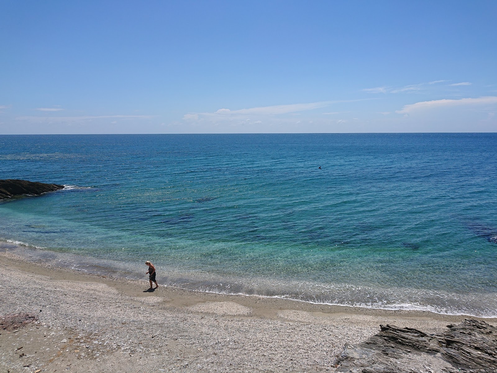 Foto von Campsite Thindog Beach mit graue kiesel Oberfläche