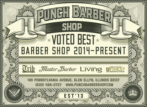 Barber Shop «Punch Barber Shop», reviews and photos, 491 Pennsylvania Ave, Glen Ellyn, IL 60137, USA