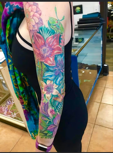 Explore arm tattoo sleeve ideas, creative tattoo ideas in Saint Petersburg, available at Buku Tattoo Studio