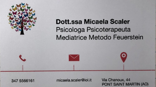 Dott.ssa Micaela Scaler - Psicologa Psicoterapeuta -Bonus Psicologo Via E. Chanoux, 44, 11026 Pont-Saint-Martin AO, Italia