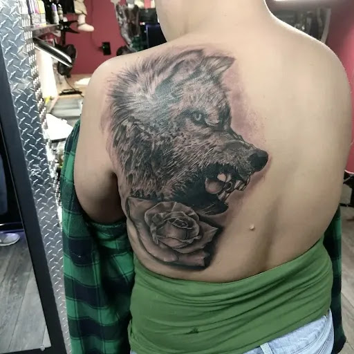 Explore tattoo back ideas, creative tattoo ideas in Wasilla, available at Doulos Tattoo, The Tattoo Shop