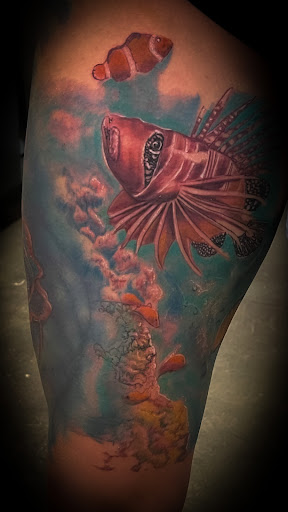 Explore bookish tattoo ideas, creative tattoo ideas in Conroe, available at Monsters Ink, LLC