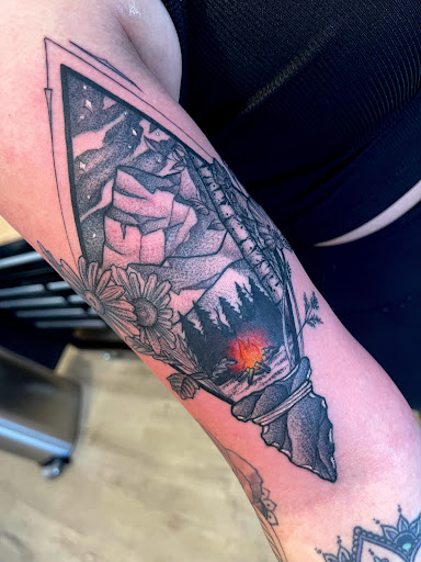 Explore butterfly vine tattoo ideas, creative tattoo ideas in Castle Rock, available at Studio 38 Tattoo and Gallery