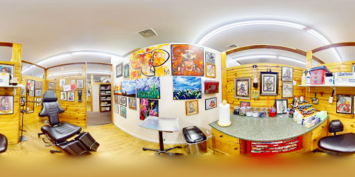 Explore stitching tattoo ideas, creative tattoo ideas in Stroudsburg, available at RockN Willys Tattoo & Piercing