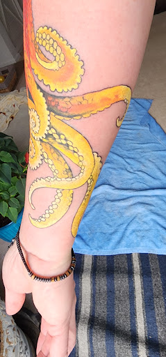 Explore saturn tattoo ideas, creative tattoo ideas in Virginia Beach, available at Studio Evolve