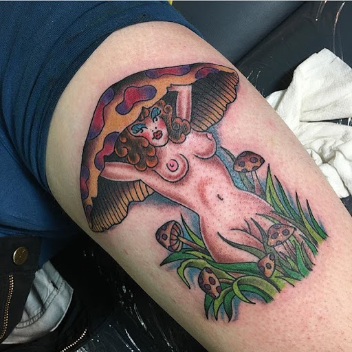 Explore men shoulder tattoo ideas, creative tattoo ideas in Sacramento, available at American Graffiti Tattoo & Piercing