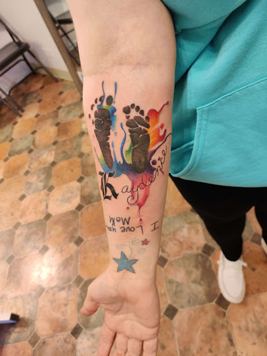 Explore cool arm sleeve tattoo ideas, creative tattoo ideas in Hebron, available at Explosive Ink Tattoo