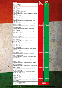 Menu du Mr.Pizza à Covilhã