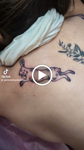 Explore psychedelic tattoo ideas, creative tattoo ideas in Cornelia, available at Prismatic Pulse Tattoo