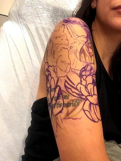 Explore tattoo cover up ideas flowers, creative tattoo ideas in Norcross, available at JP Alfonso Studios