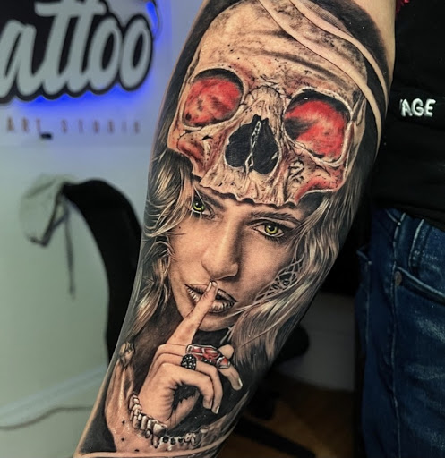 Explore tattoo ideas symbolizing strength, creative tattoo ideas in Boston, available at Boston Barber & Tattoo Co.