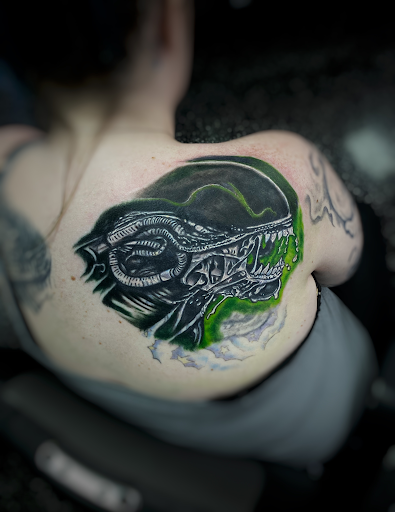 Explore michael myers tattoo ideas, creative tattoo ideas in North Fort Myers, available at Loyal 2 The Coil Tattoos & Body Piercings