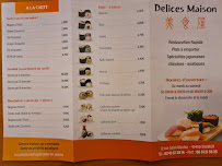 Restaurant Délices Maison à Saumur (la carte)
